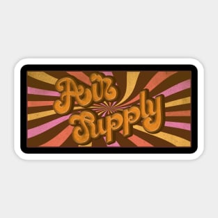 Groovy and Retro Air Supply Sticker